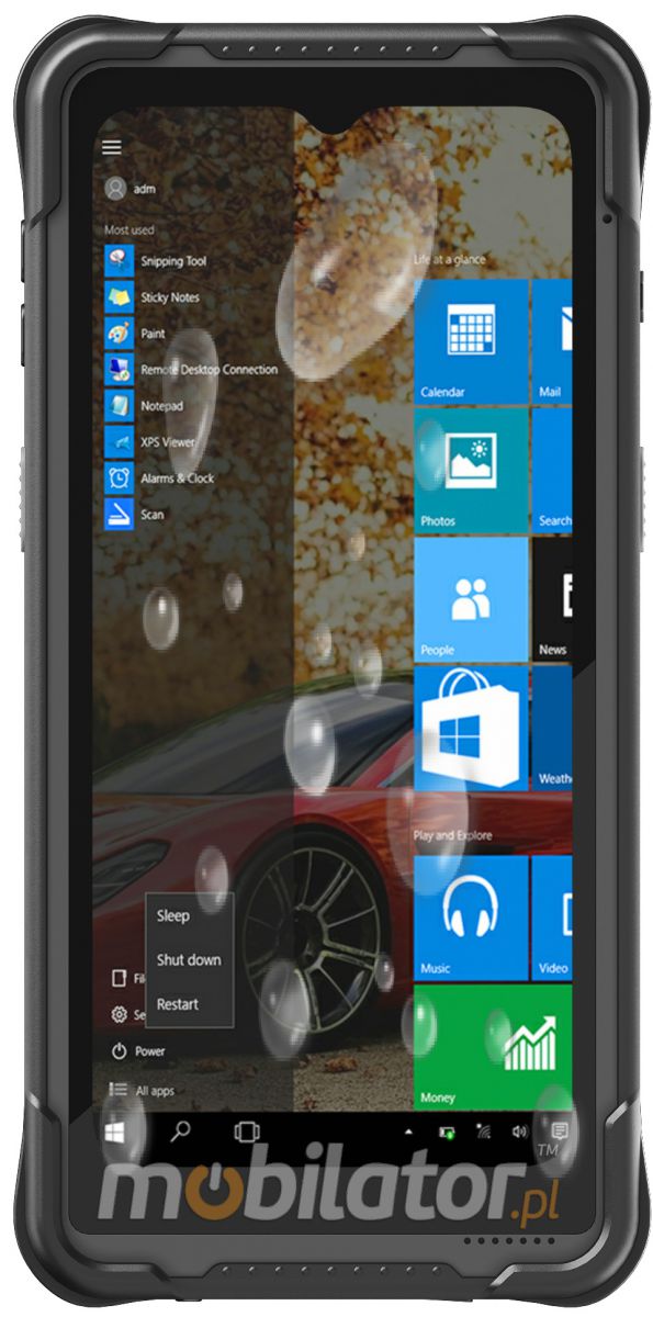 emdoor wodoodporny wstrzsoodporny przemysowy wytrzymay odporny tablet NFC 4G wojskowy IP68 MIL-STD 810H skaner kodw kreskowych